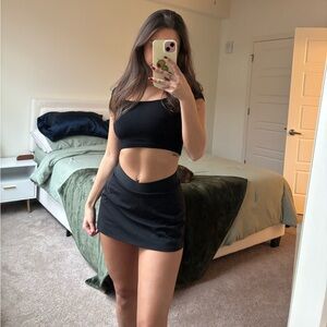 Aritzia Black Mini Skort